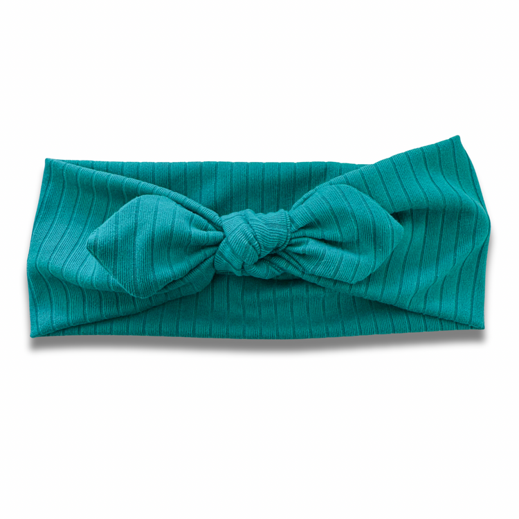 Jade Ribbed Sweetheart Headband (or removable tie option) Sewing Sweethearts Sweetheart with Removable Tie