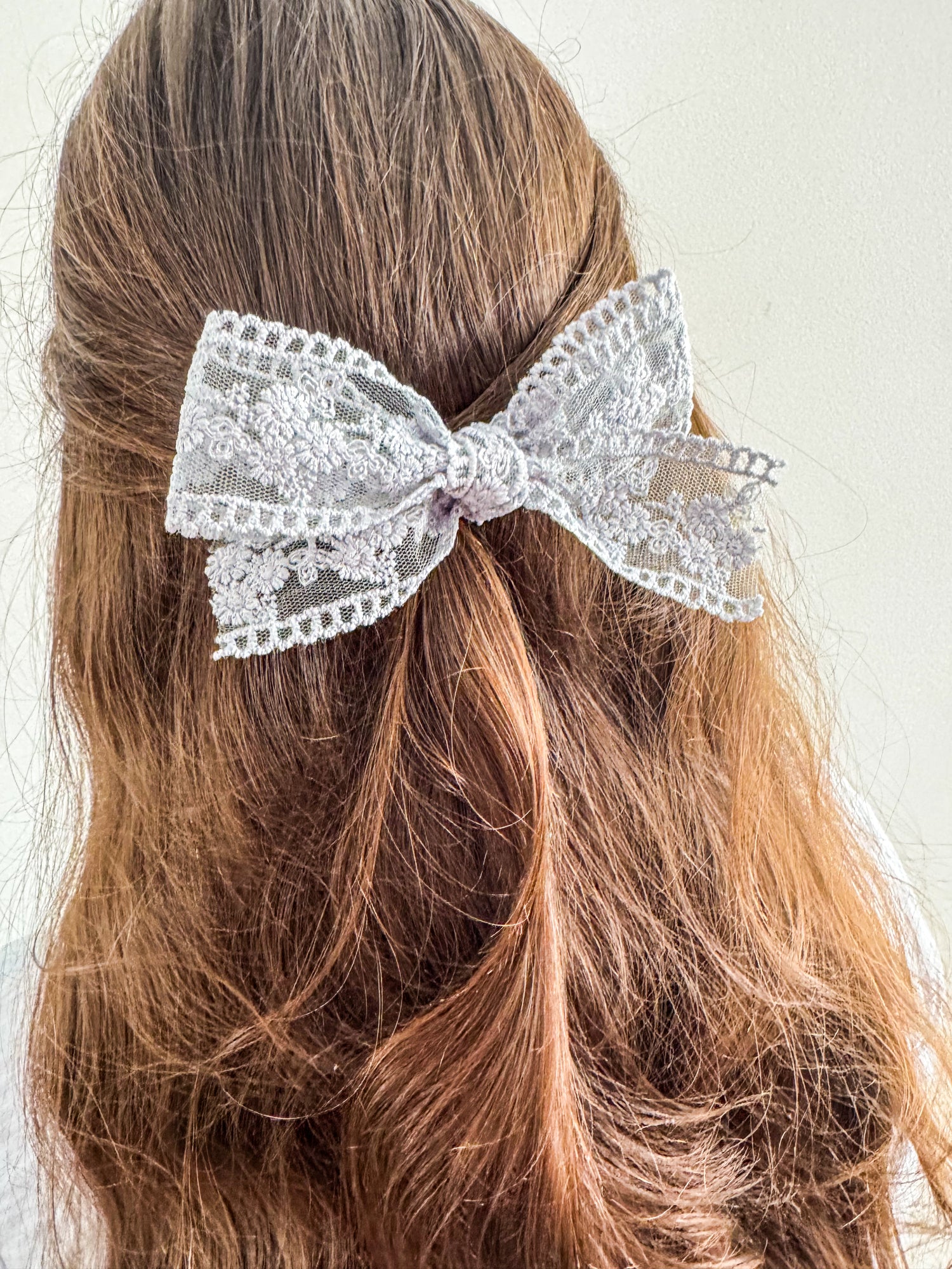 Floral Lace Ribbon Bow Clip Sewing Sweethearts