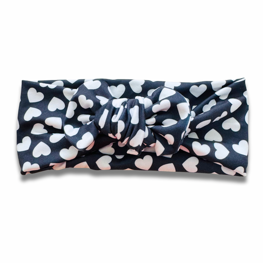 Black Hearts Sweetie Headband Sewing Sweethearts