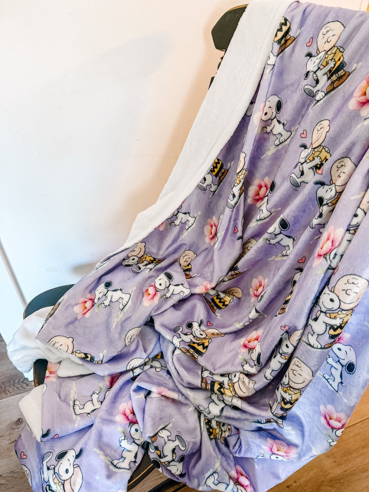 Peanuts Minky Blanket PREORDER (~4 weeks before shipping) Sewing Sweethearts