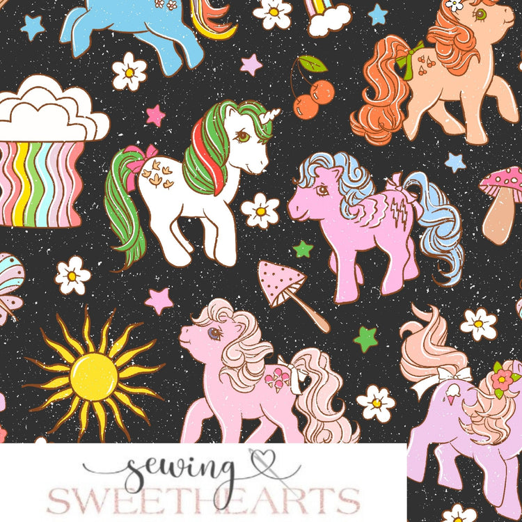 Ponies Minky Blanket PREORDER (~4 weeks before shipping) Sewing Sweethearts