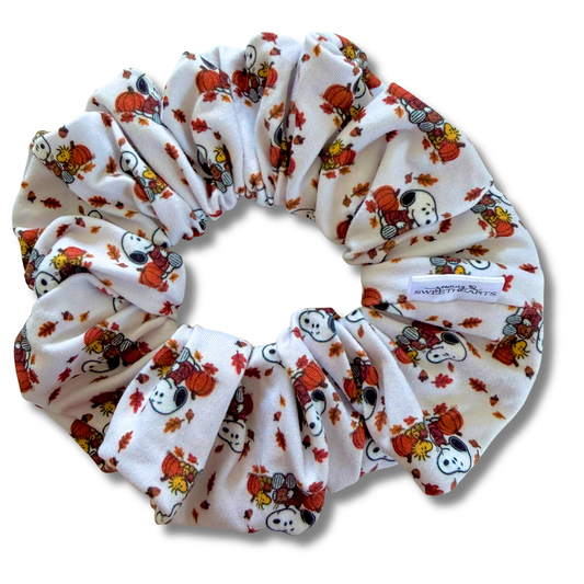 Fall Peanuts Scrunchie Sewing Sweethearts