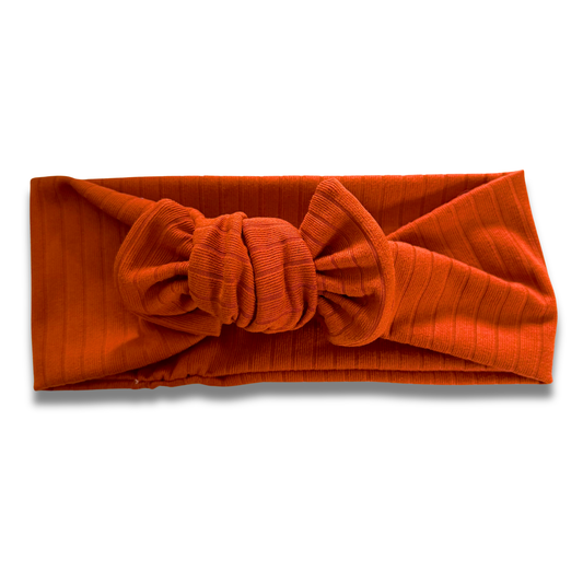 Pumpkin Ribbed Sweetie Headband Sewing Sweethearts