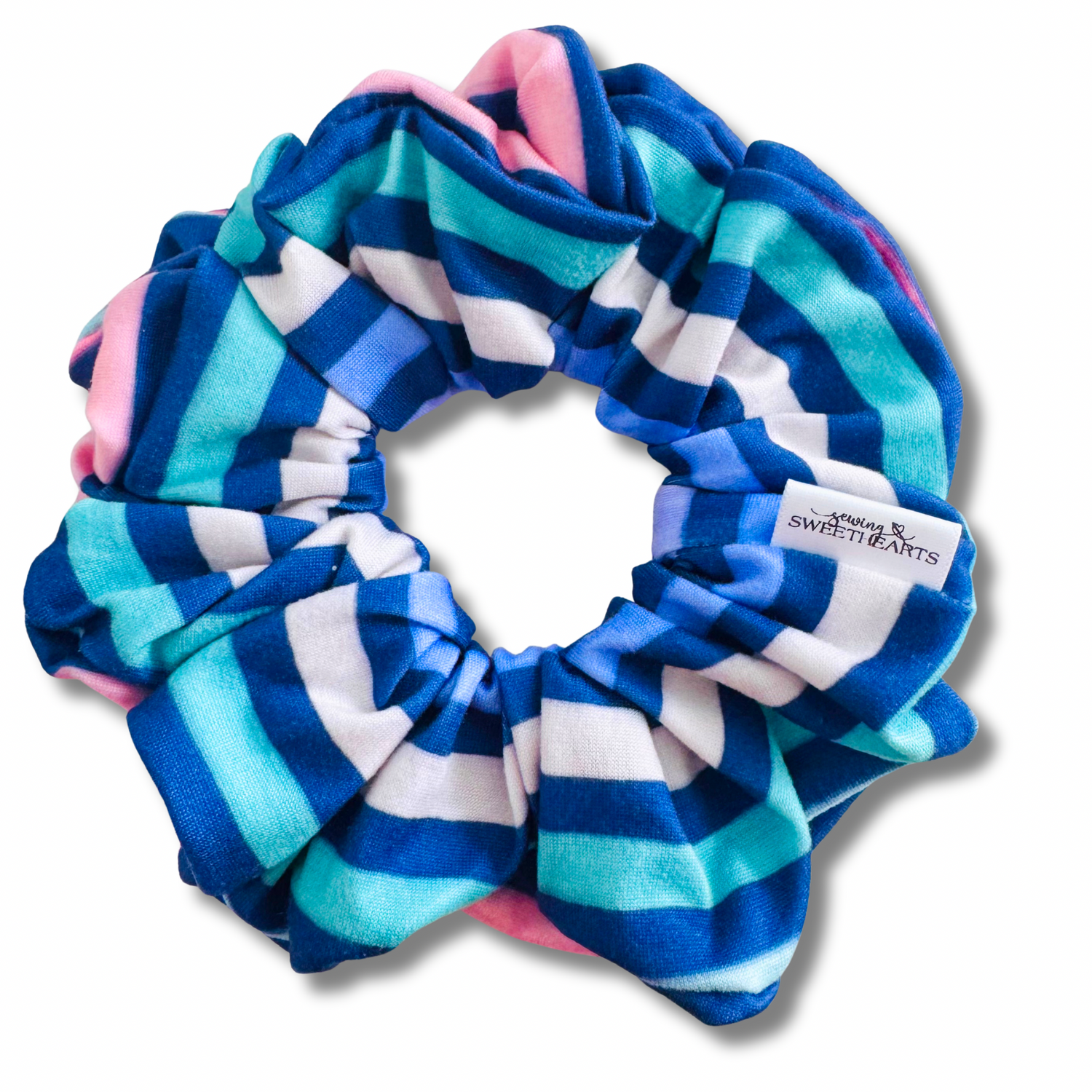 Sorbet Stripes Scrunchie Sewing Sweethearts