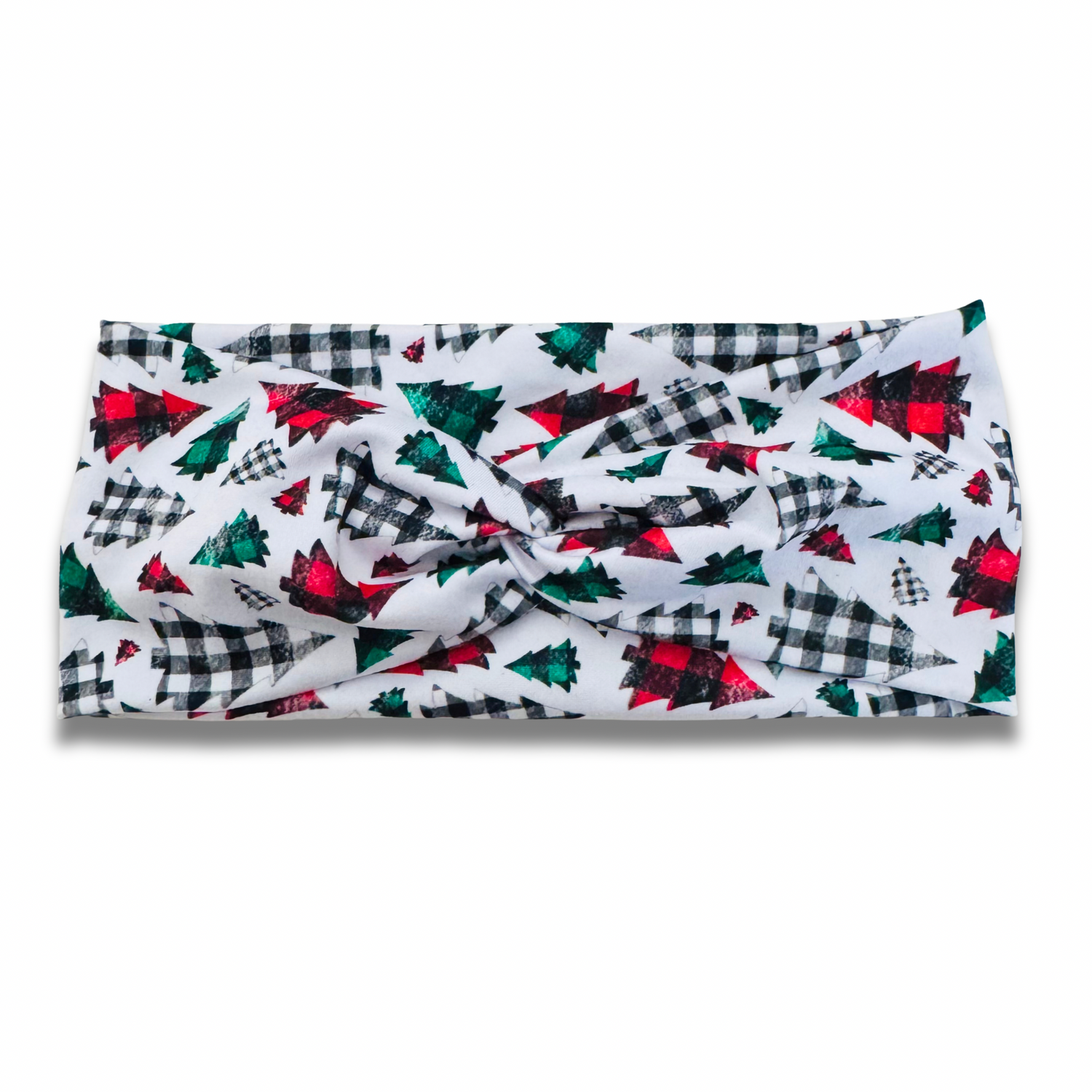 Buffalo Plaid Trees Sweetheart Headband Sewing Sweethearts