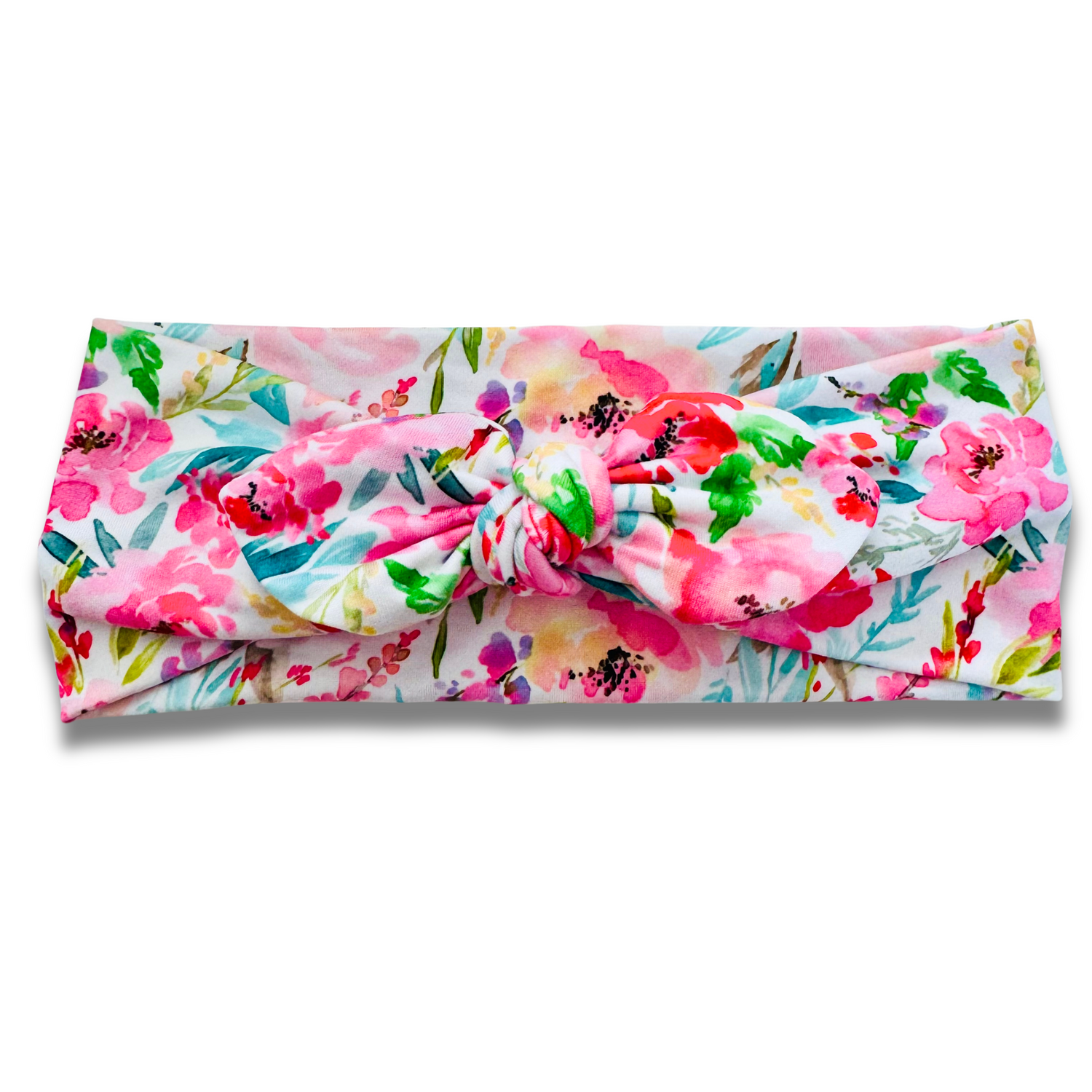 Bright Pink Flowers Sweetheart (or removable tie option)  Sewing Sweethearts Sweetheart with removable tie  