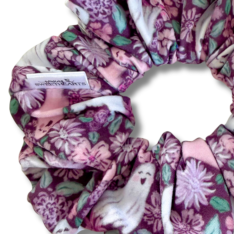 Floral Ghosts Scrunchie Sewing Sweethearts