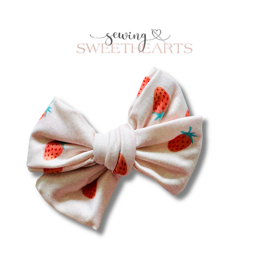 Strawberries Bow  Sewing Sweethearts   