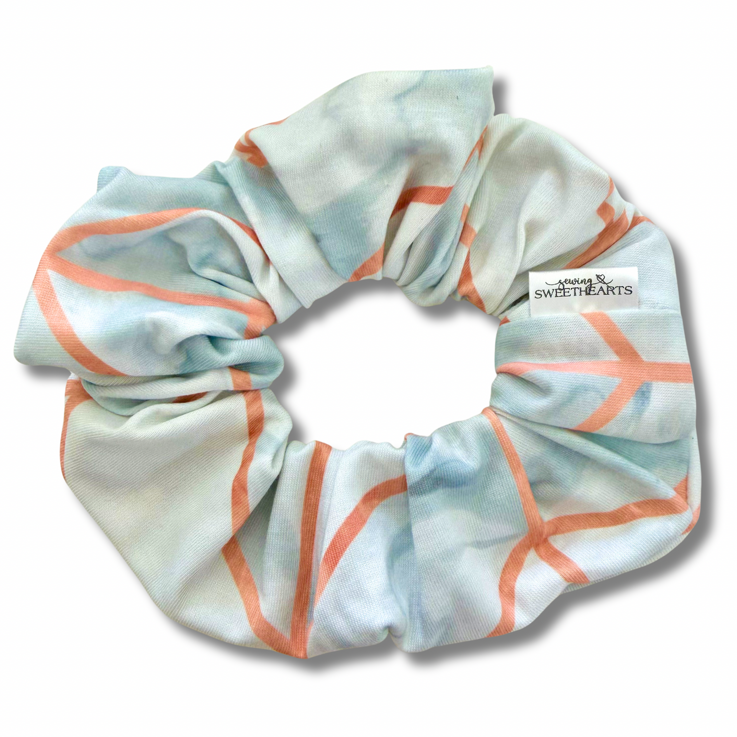 Rose Gold Marble Scrunchie Sewing Sweethearts