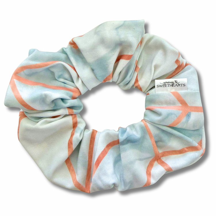 Rose Gold Marble Scrunchie Sewing Sweethearts