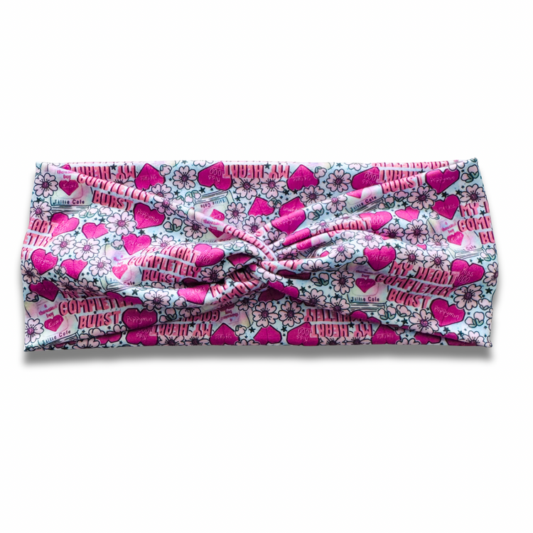 1000 Kisses Sweetheart Headband (or removable tie option) Sewing Sweethearts Sweetheart