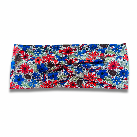 Football: Bills Sweetheart Headband Sewing Sweethearts
