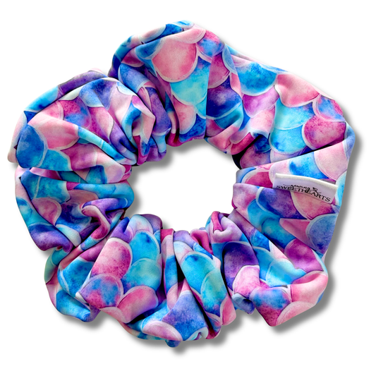 Mermaid Scales Swim Scrunchie Sewing Sweethearts