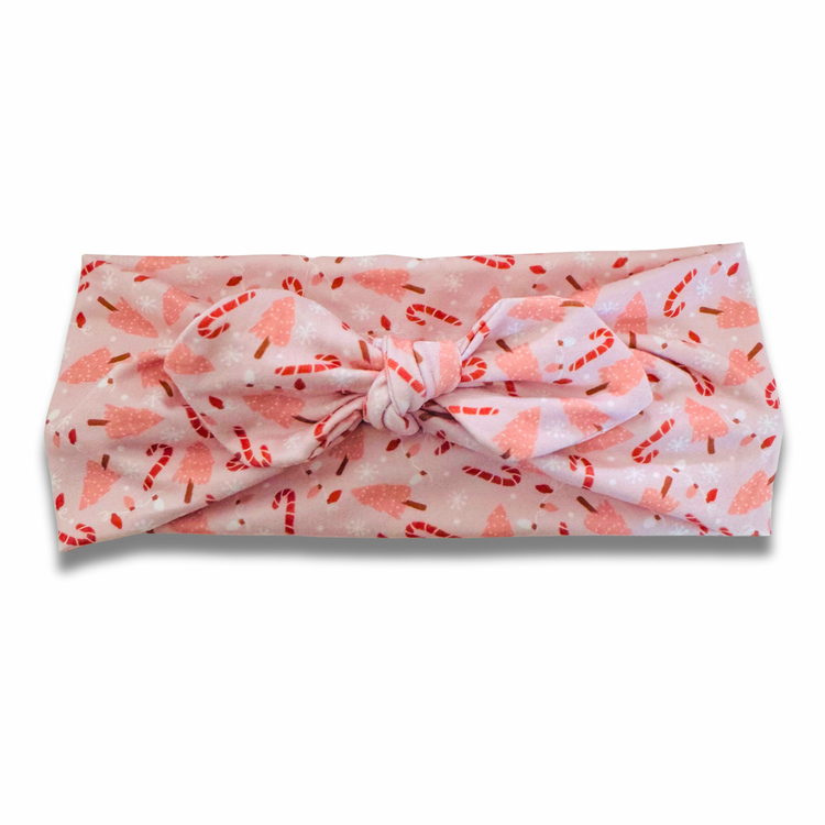 Candy Cane Forest Sweetheart Headband (or removable tie option)