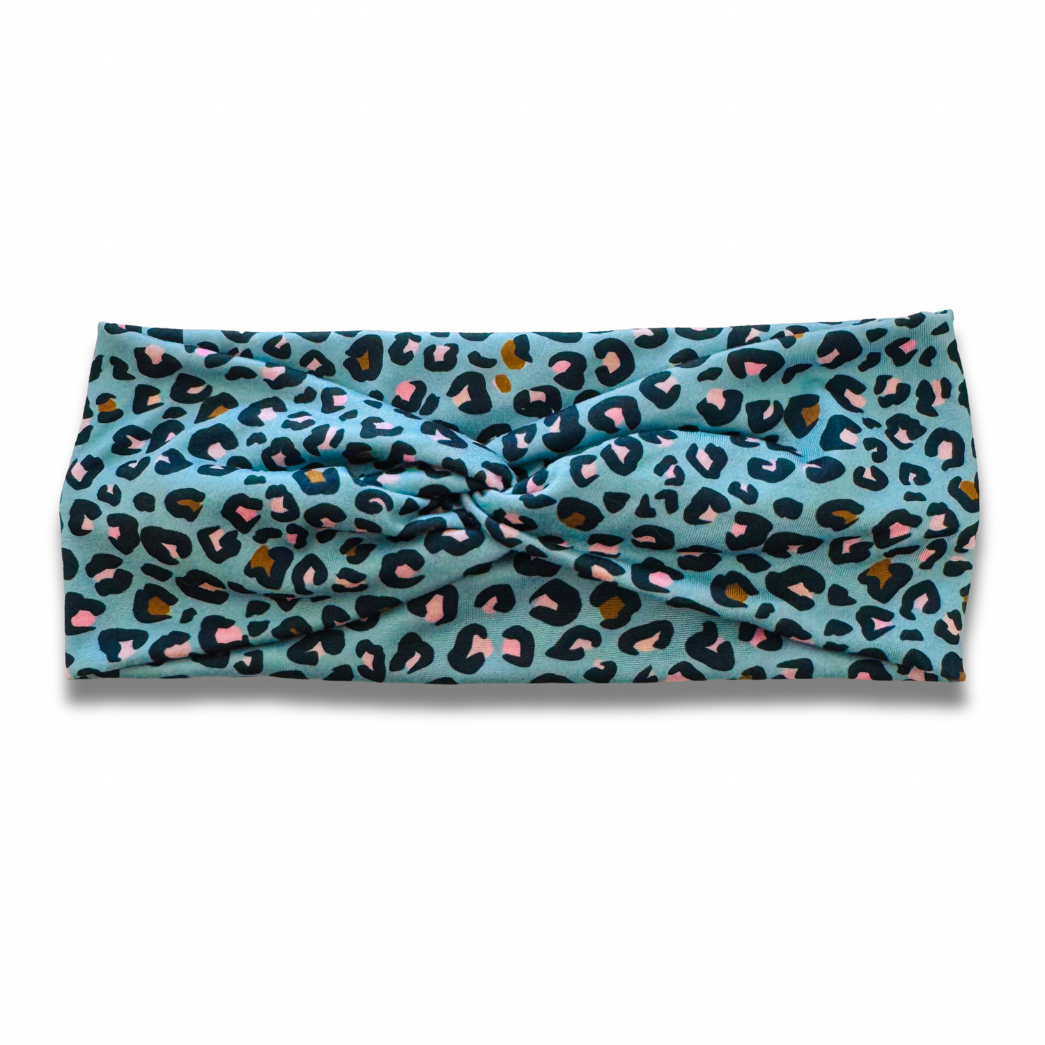 Sage Leopard Sweetheart Headband (or removable tie option) Sewing Sweethearts Sweetheart