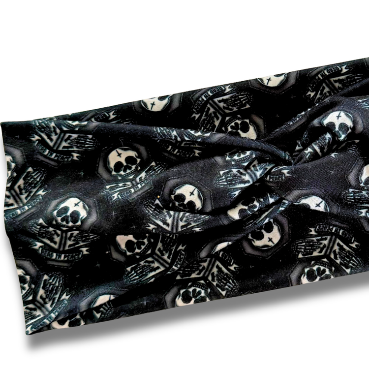 Read in Peace Sweetheart Headband (or removable tie option) Sewing Sweethearts