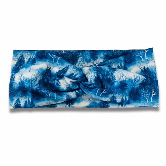 Winter Forest Sweetheart Headband (or removable tie option)