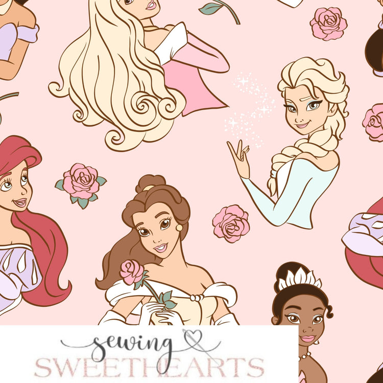 Princeses Minky Blanket PREORDER (~4 weeks before shipping) Sewing Sweethearts