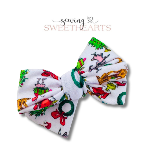 Grinchy Who Crew Bow Sewing Sweethearts