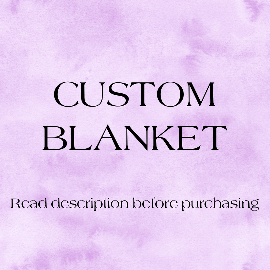 Custom Minky Blanket PREORDER (~4 weeks before shipping)  Sewing Sweethearts   
