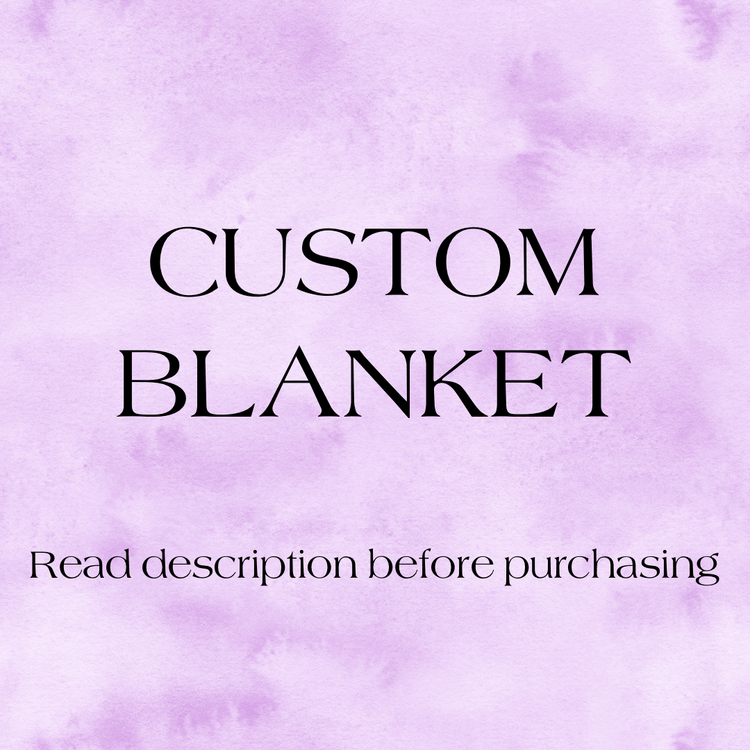 Custom Minky Blanket PREORDER (~4 weeks before shipping)  Sewing Sweethearts   