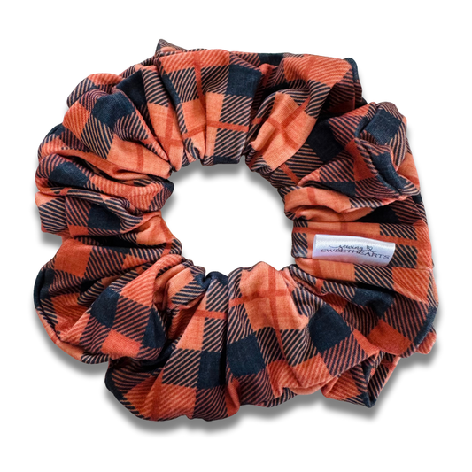 Harvest Plaid Scrunchie Sewing Sweethearts