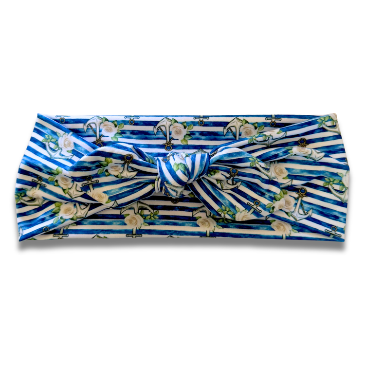 Anchors Sweetheart Headband (or removable tie option) Sewing Sweethearts Sweetheart with Removable Tie