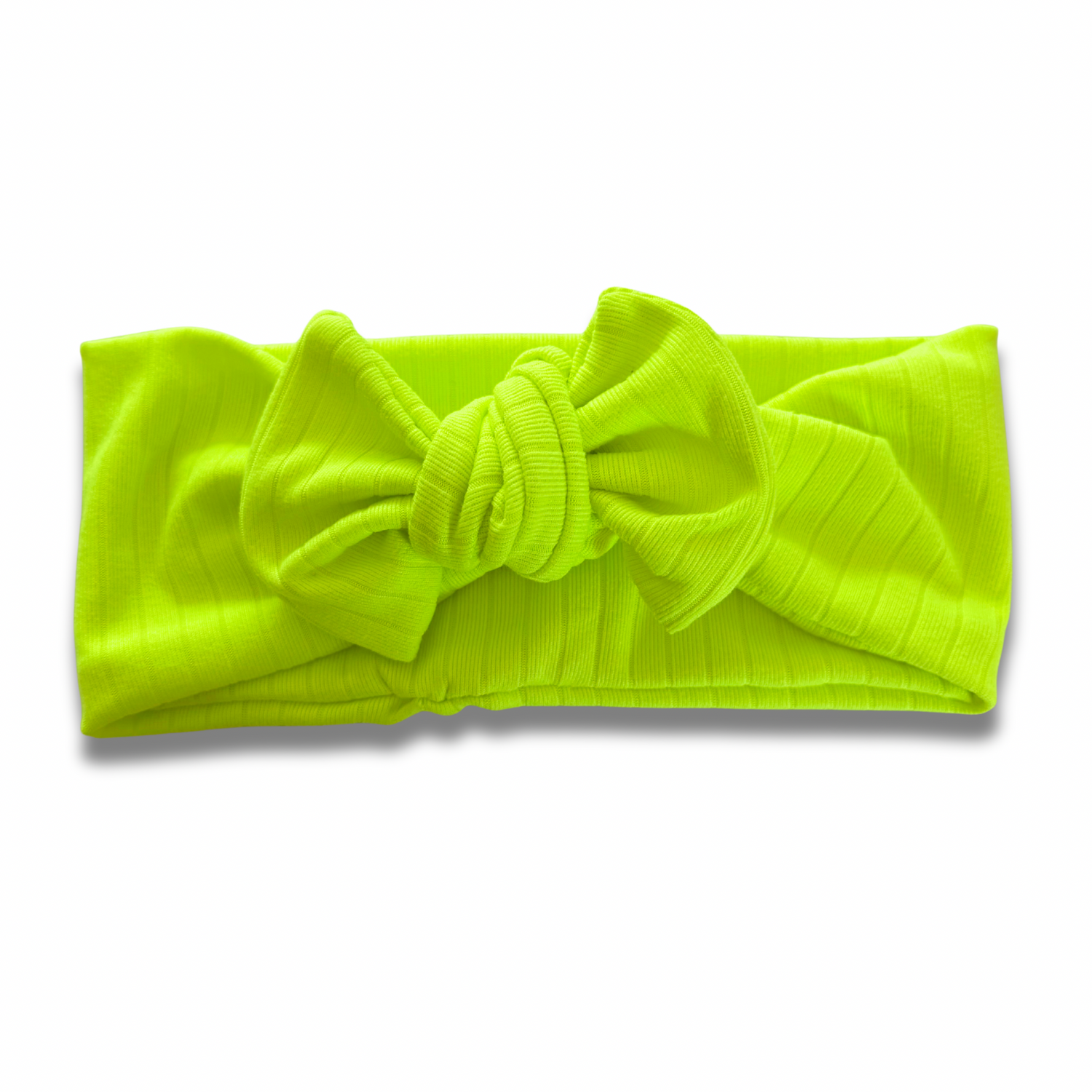 Neon Yellow Ribbed Sweetie Headband Sewing Sweethearts