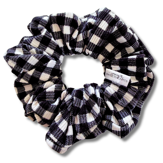 Buffalo White Waffle Scrunchie Sewing Sweethearts