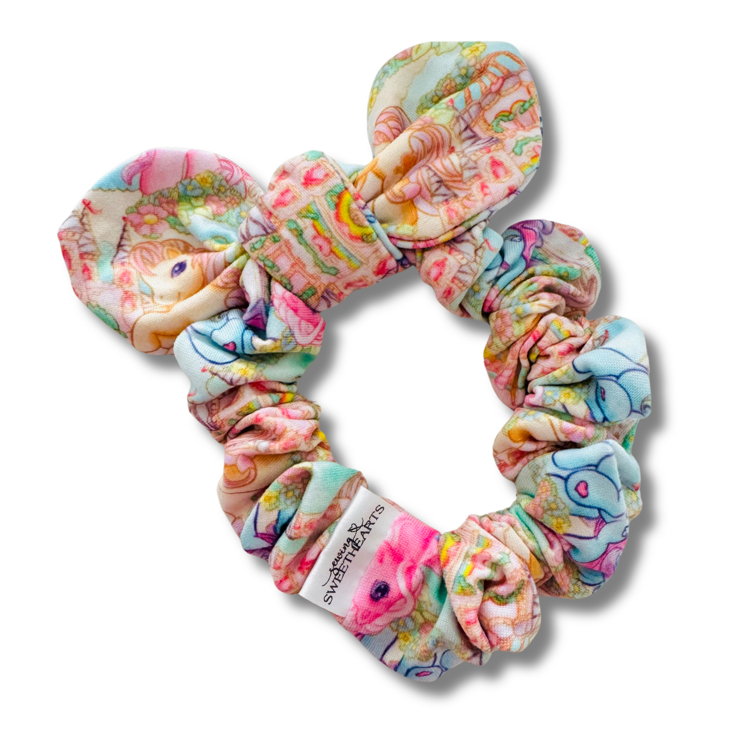 Ponies Bow Scrunchie  Sewing Sweethearts   