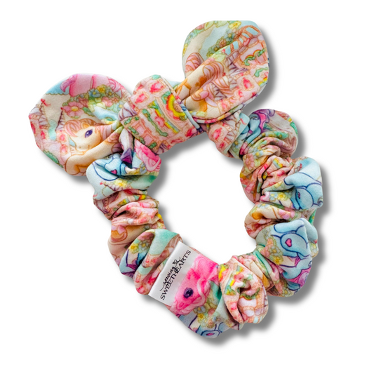 Ponies Bow Scrunchie  Sewing Sweethearts   