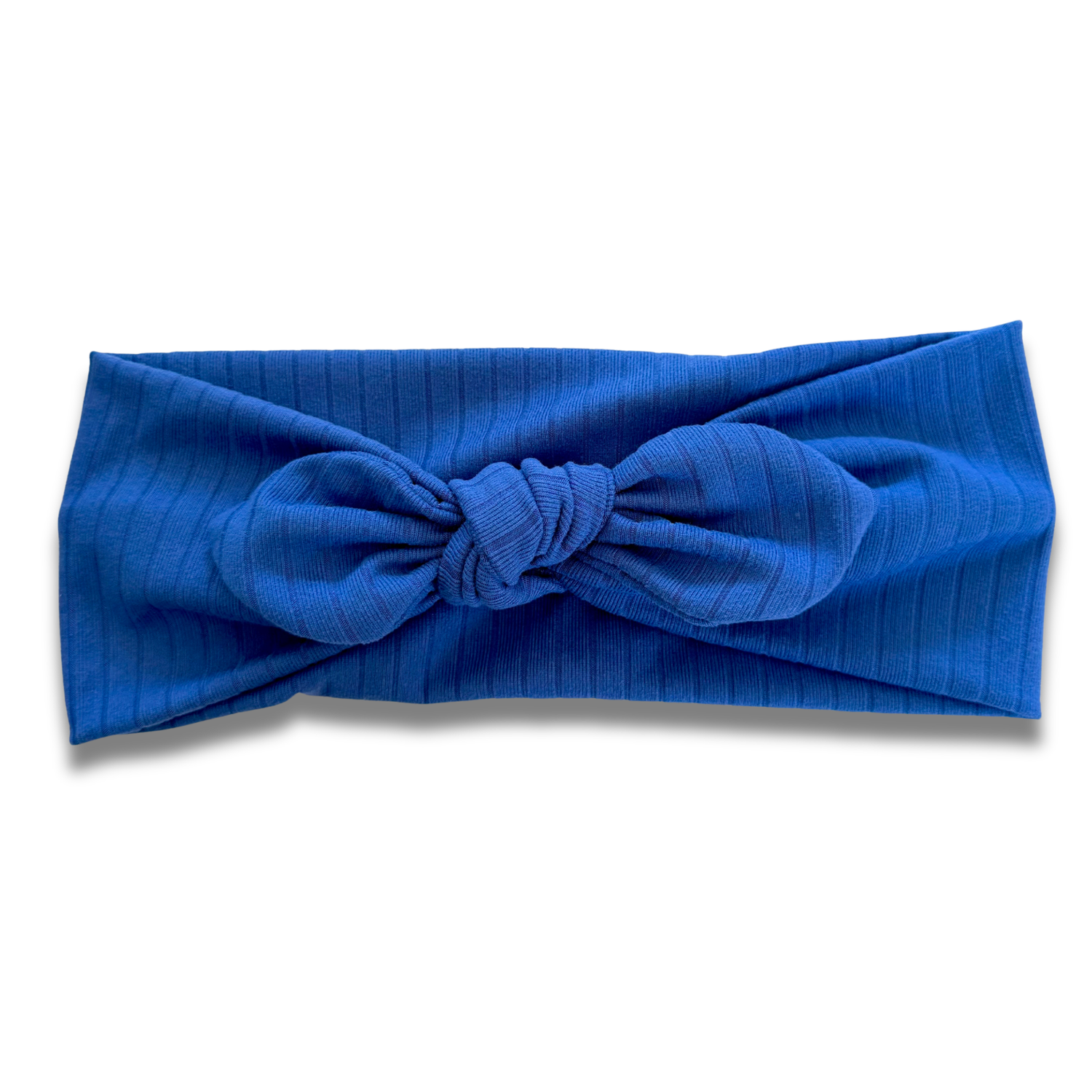 Light Royal Blue Ribbed Sweetheart Headband (or removable tie option) Sewing Sweethearts Sweetheart with Removable Tie