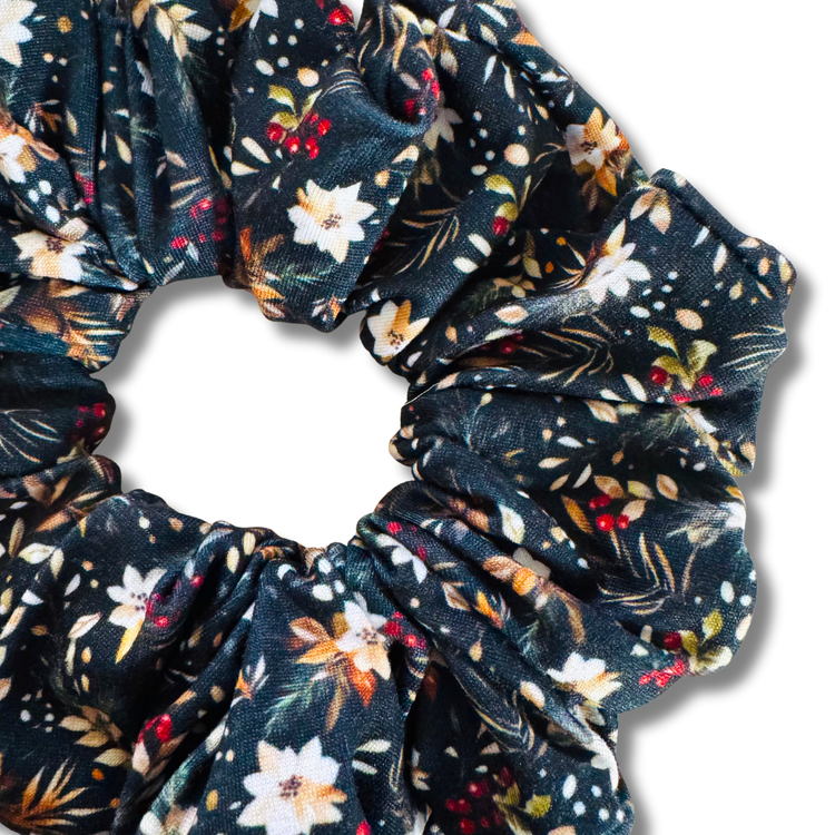 Mini Festive Florals Scrunchie