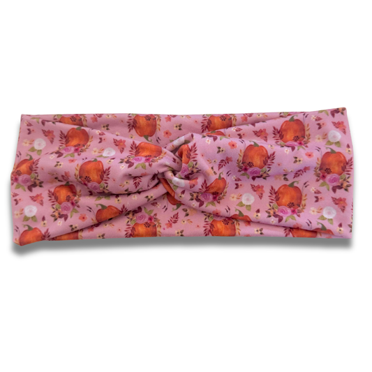 Mauve Pumpkin Patch Sweetheart Headband (or removable tie option) Sewing Sweethearts Sweetheart