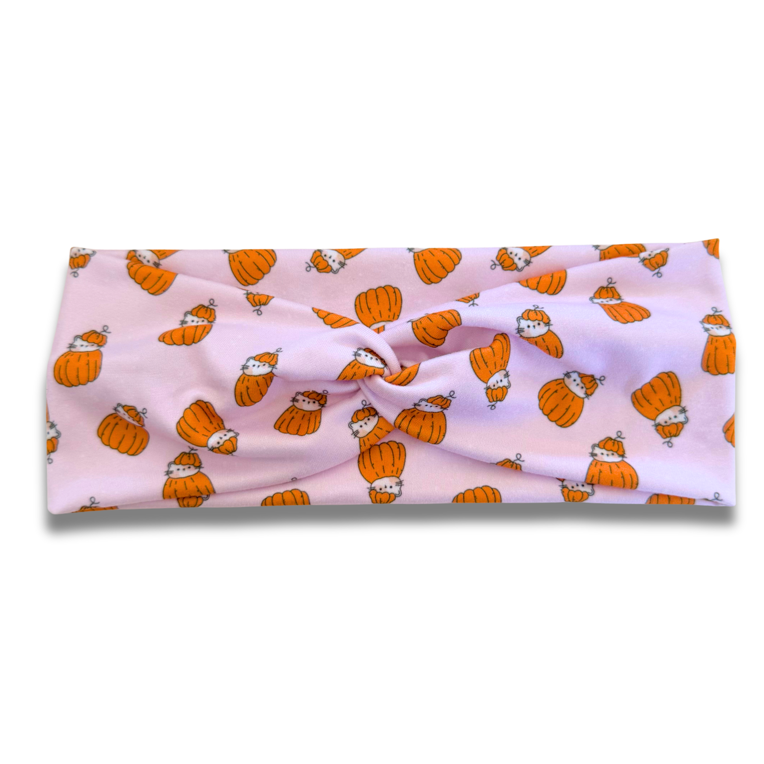 Pumpkin Cats Sweetheart Headband (or removable tie option) Sewing Sweethearts Sweetheart