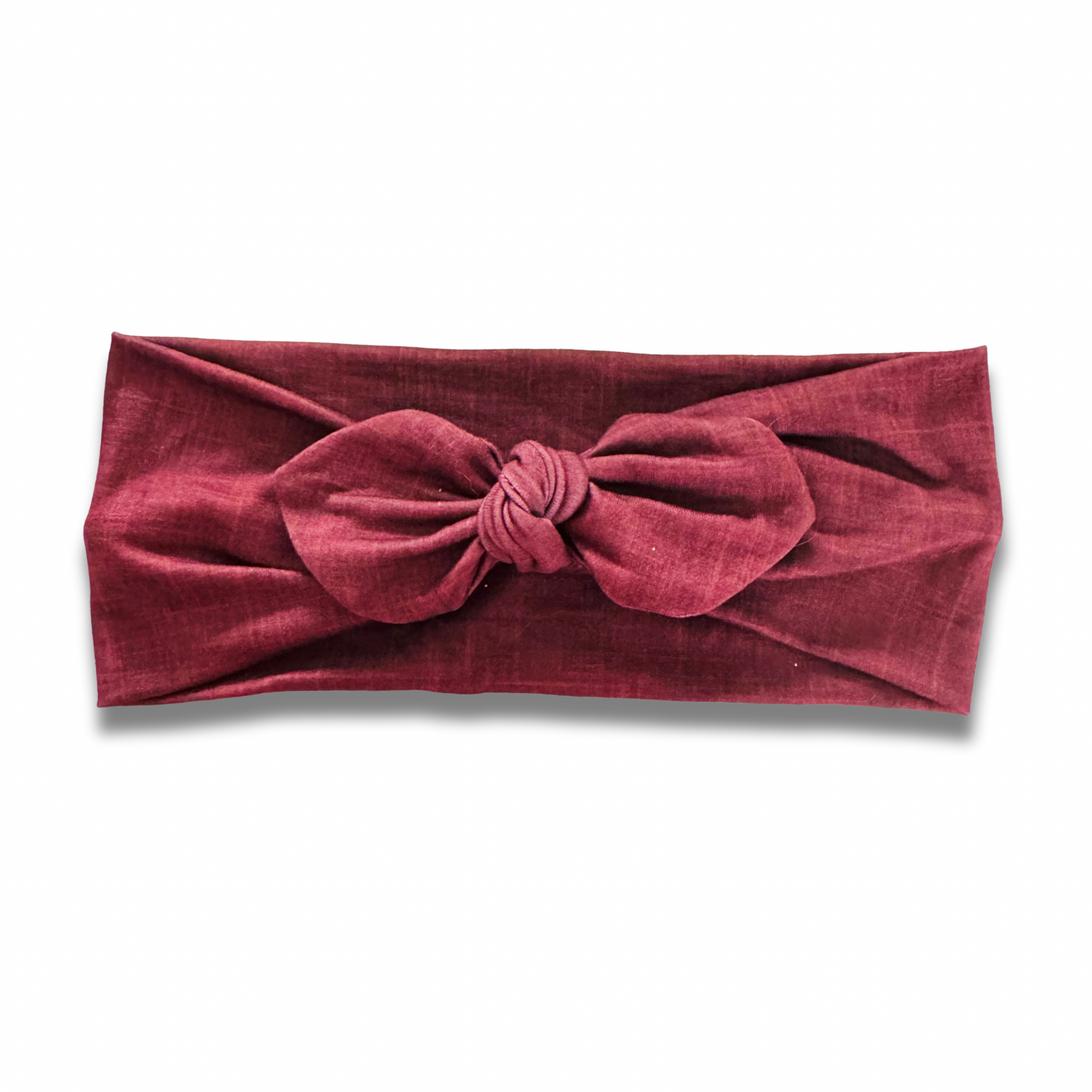 Cranberry Linen Style Sweetheart Headband (or removable tie option) Sewing Sweethearts Sweetheart with Removable Tie