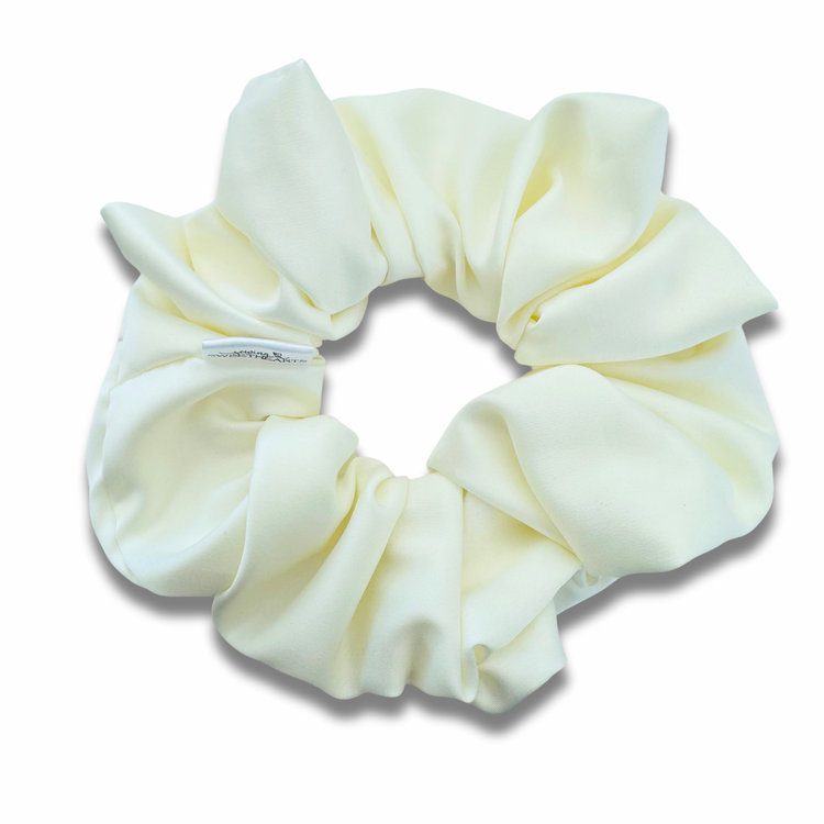Ivory Satin Scrunchie Sewing Sweethearts