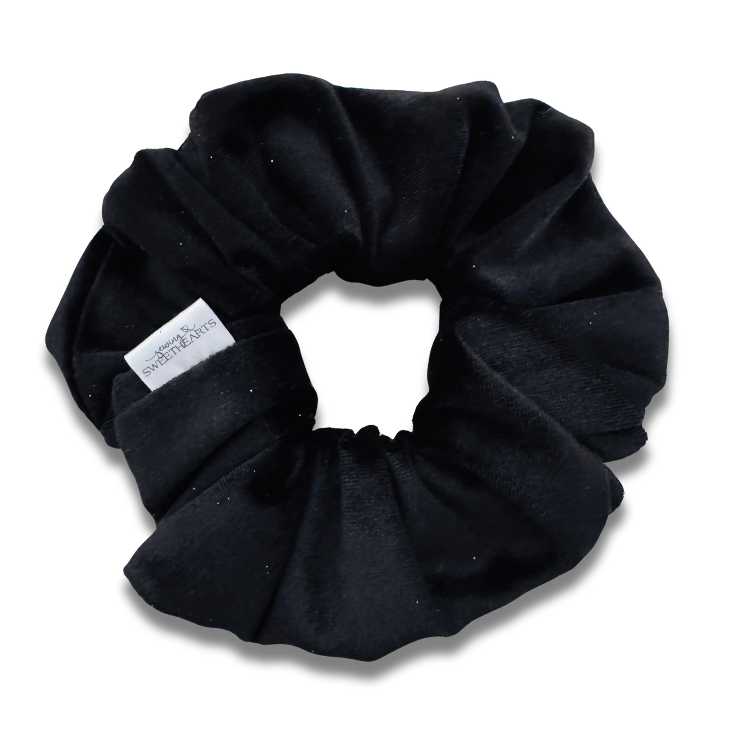 Black Velvet Scrunchie Sewing Sweethearts