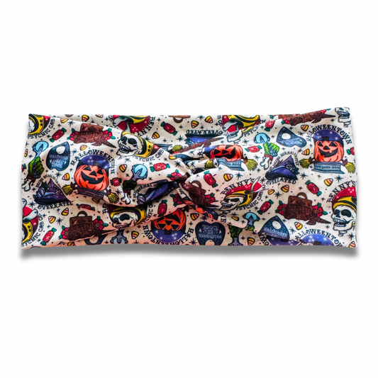 Spooky University Sweetheart Headband (or removable tie option) Sewing Sweethearts Sweetheart