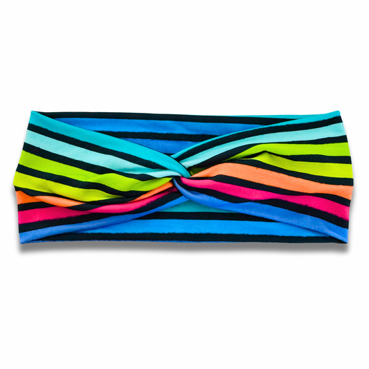 Neon Stripes 2 Sweetheart Headband Sewing Sweethearts