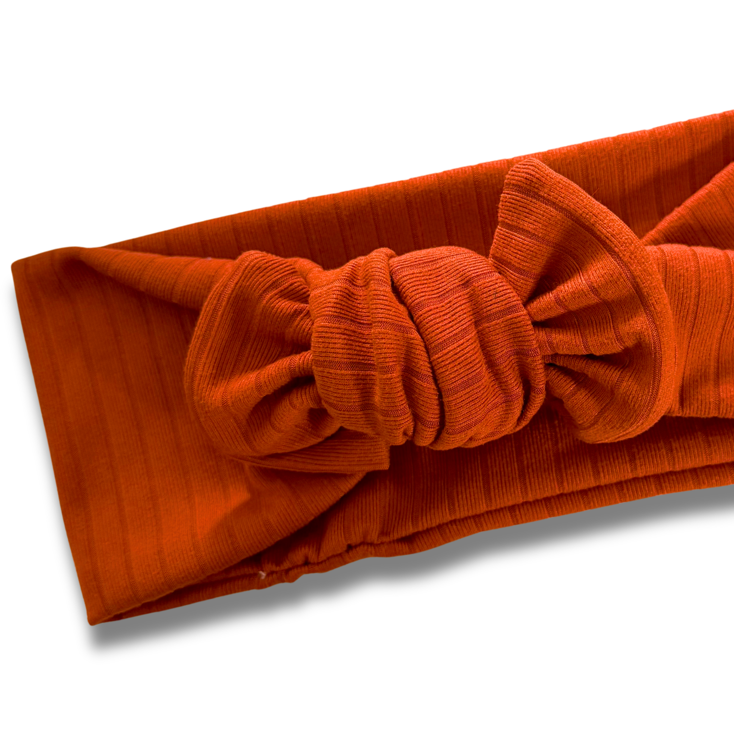 Pumpkin Ribbed Sweetie Headband Sewing Sweethearts