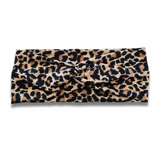 Leopard Sweetheart Headband (or removable tie option) Sewing Sweethearts Sweetheart