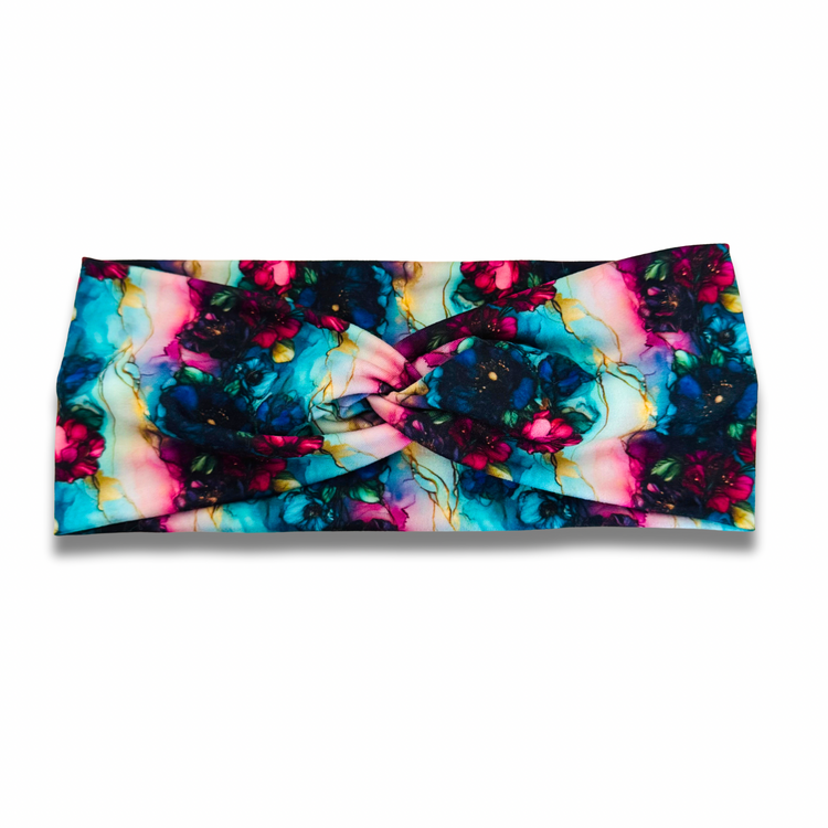 Enchanted Emerald Garden Sweetheart Headband (or removable tie option)