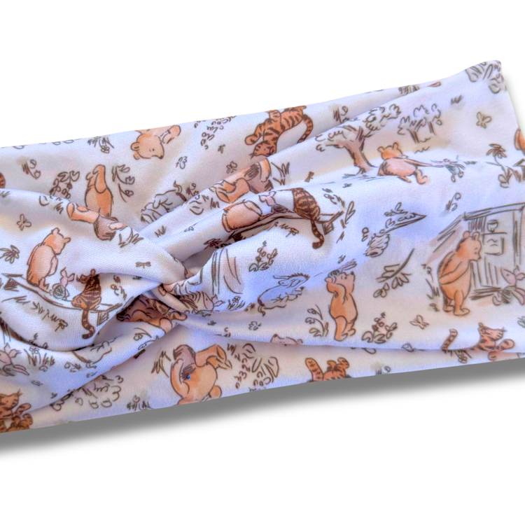 100 Acre Friends Sweetheart Headband (or removable tie option) Sewing Sweethearts