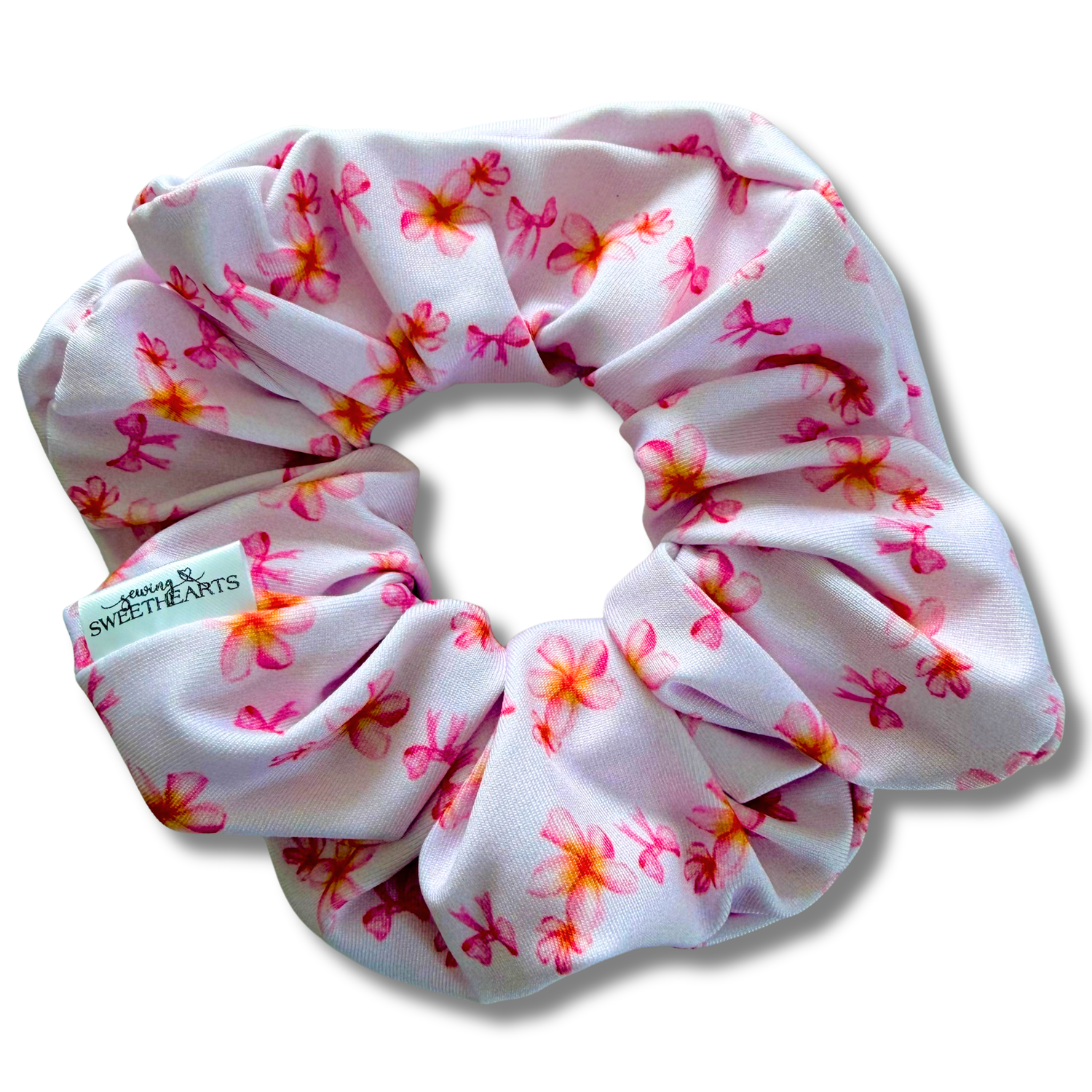 Tropical Bows Swim Scrunchie Sewing Sweethearts