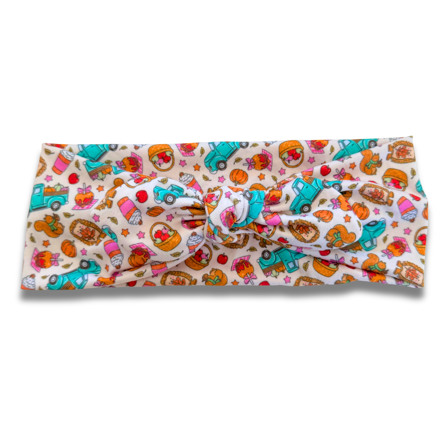 Pumpkin Picking Sweetheart Headband (or removable tie option) Sewing Sweethearts Sweetheart with Removable Tie