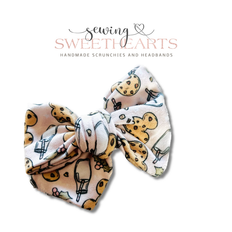 Santa's Cookies Bow  Sewing Sweethearts   