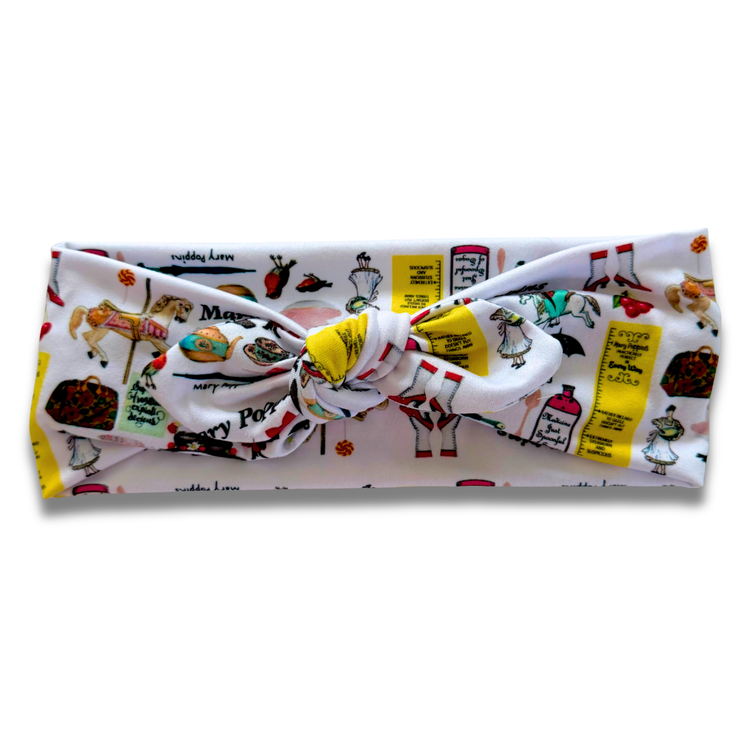 Poppins Sweetheart Headband (or removable tie option) Sewing Sweethearts Sweetheart with Removable Tie