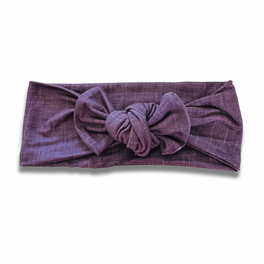 Plum Linen Style Sweetie Headband Sewing Sweethearts
