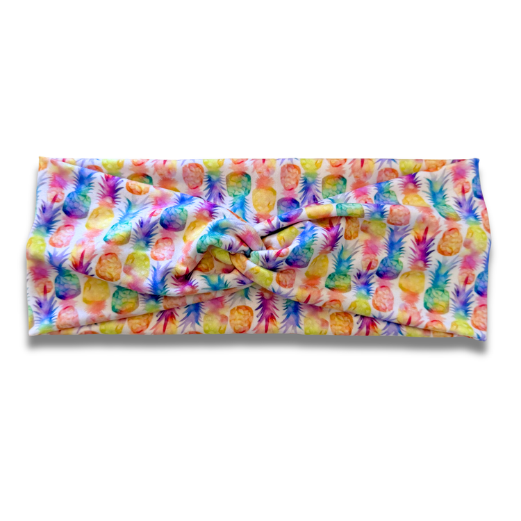 Pineapples Sweetheart Headband (or removable tie option) Sewing Sweethearts Sweetheart